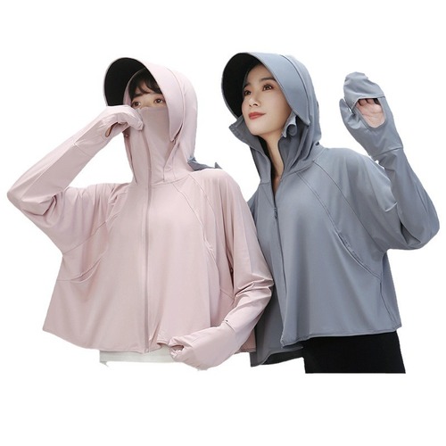 Sunscreen clothing for women customization new summer thin shirt ice silk cardigan UV jacket breathable sunscreen clothing