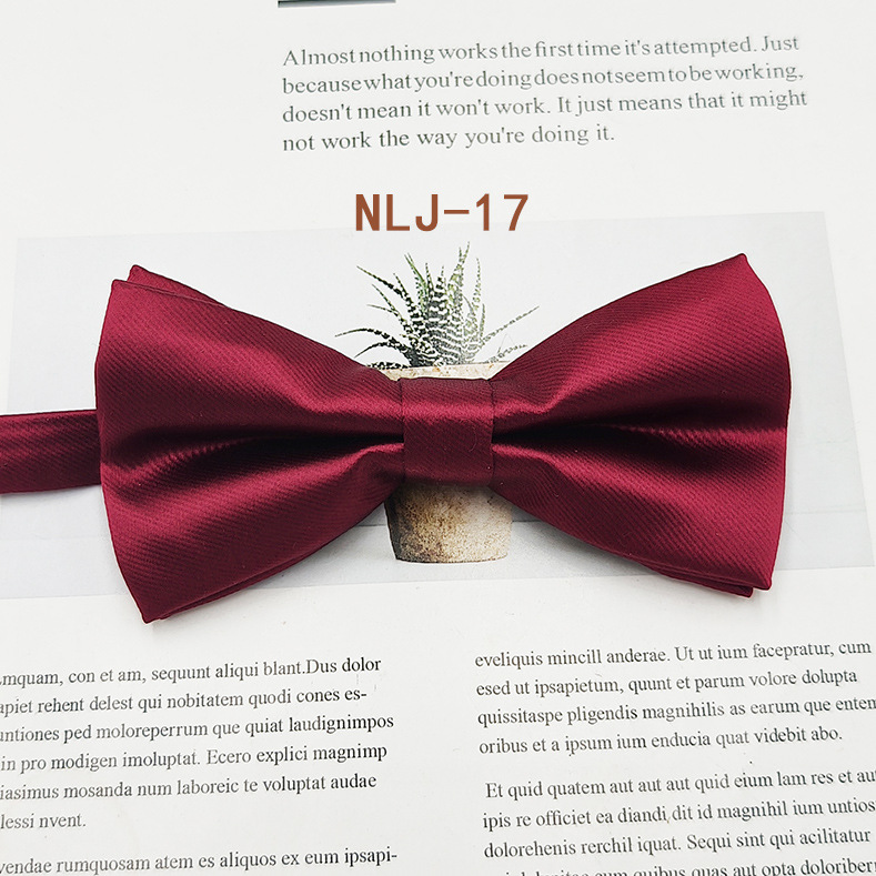 Fabricante spot rojo pajarita para hombres foto de boda moda estilo británico novio padrino traje de boda pajarita