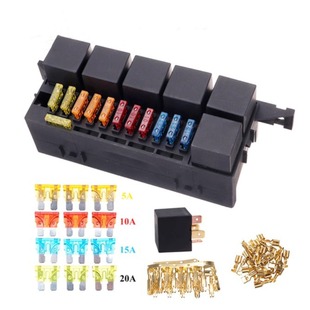 New energy car Refitting 11-way relay fuse box seat car insurance socket