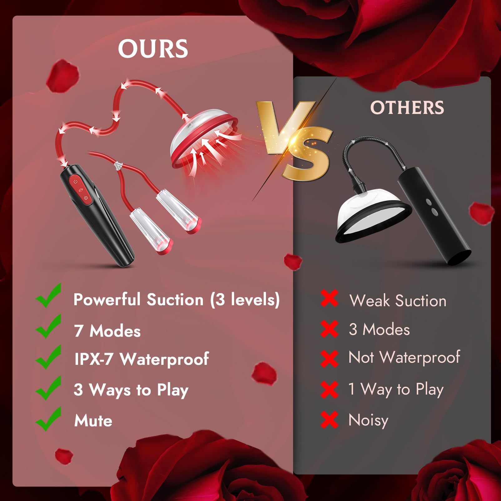 Jouets sexuels pour adultes, masturbateur féminin, masseur de seins, dispositif vibrant de succion des seins_voghion.com