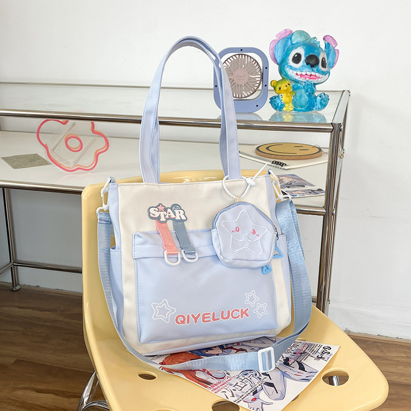 国境を越えた新製品クロスボディバッグ女子高校生中学生塾バッグ女の子ハンドバッグ大容量ショルダーバッグ|undefined