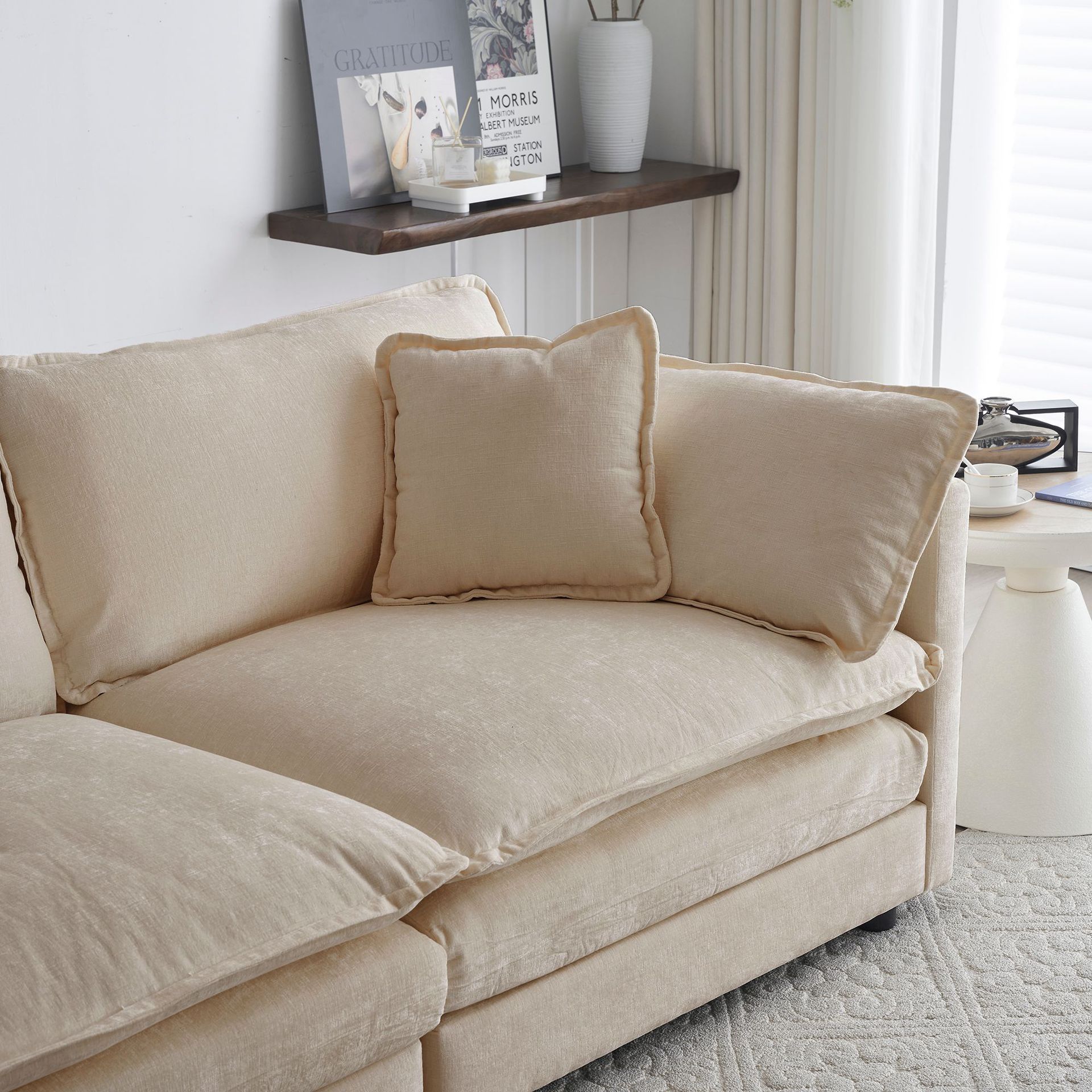 Sofá cama plegable estilo italiano simple sofá recto multifuncional para sentarse y acostarse pequeño sofá de tela de sala de estar