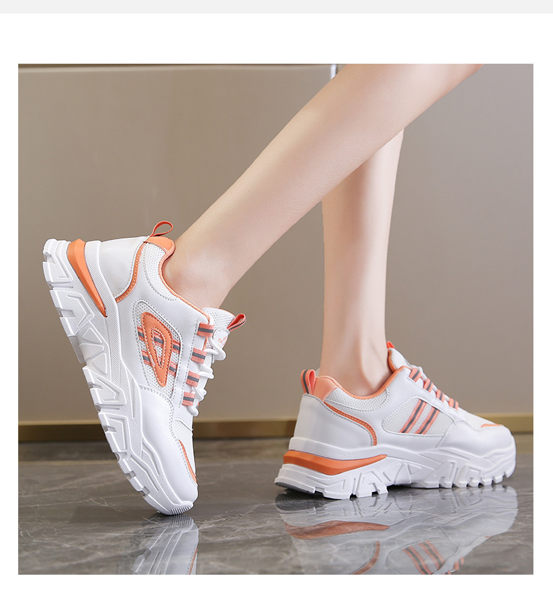 fashion lace-up mesh thick sneakers Nihaostyles wholesale clothing vendor NSCF73018