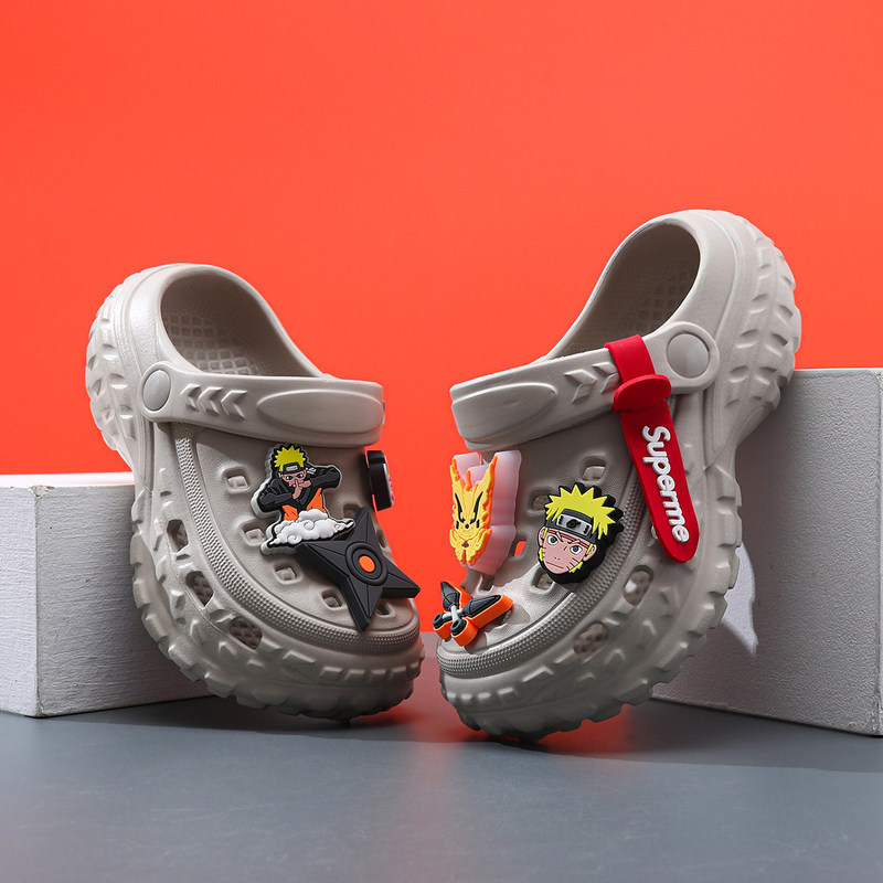 Naruto Children's Clogs Boys' Slippers Summer New Style Boys' Non-Slip Soft Sole Baby and Kids' Sandals