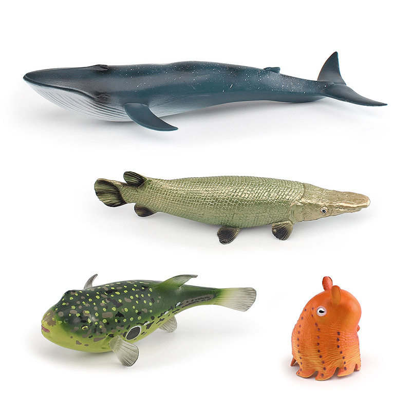 Exportación transfronteriza simulación Marina modelo animal submarino biológico cocodrilo Anguila tortuga de Río Ballena Azul volador elefante pulpo adornos