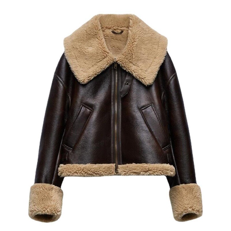 2969047BMURHMZA winter new women's artificial fur effect jacket coat 02969047083