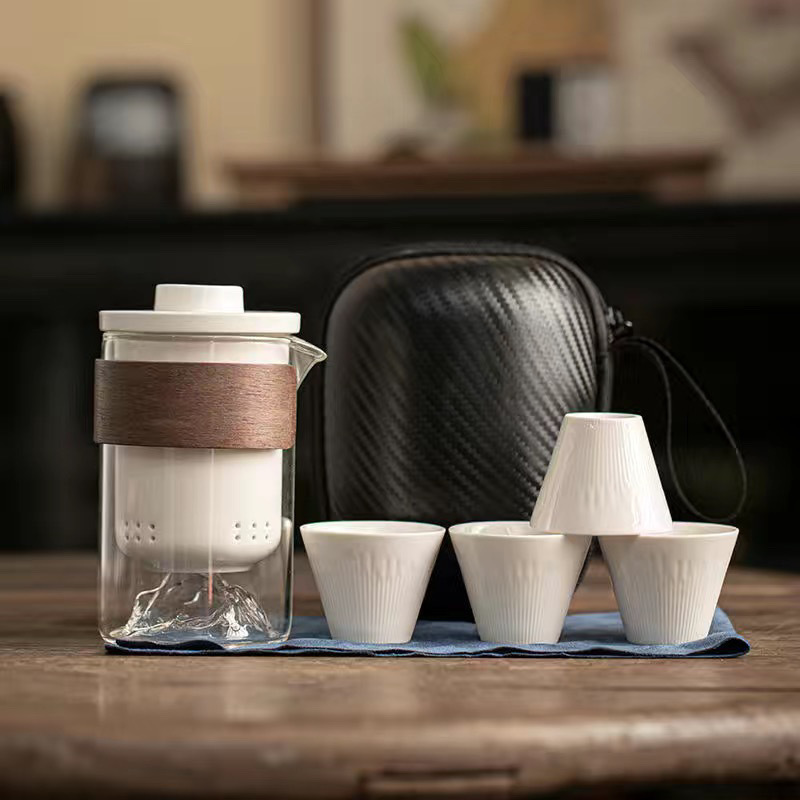Guanshan One Pot and Four Cups (White)