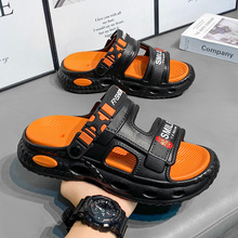 拖鞋男士夏季厚底外穿两用新款沙滩凉鞋运动休闲防滑户外一字拖男