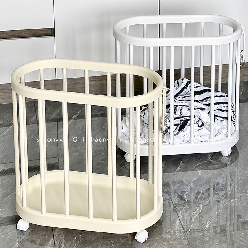 Dirty Clothes Basket Cart Household Large-Capacity Bathroom Storage Clothes Artifact Bathroom Laundry Basket Dirty Basket