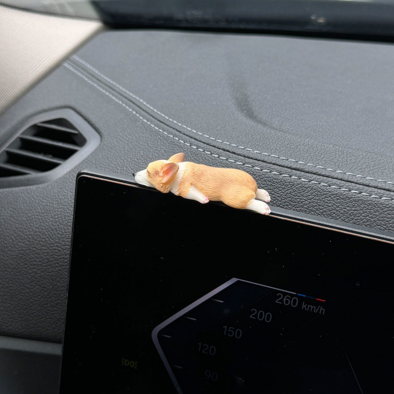 新しい癒しの車の装飾品、かわいい車の装飾ギフト、車の漫画の装飾品、屋内デスクトップセンターコンソール|undefined