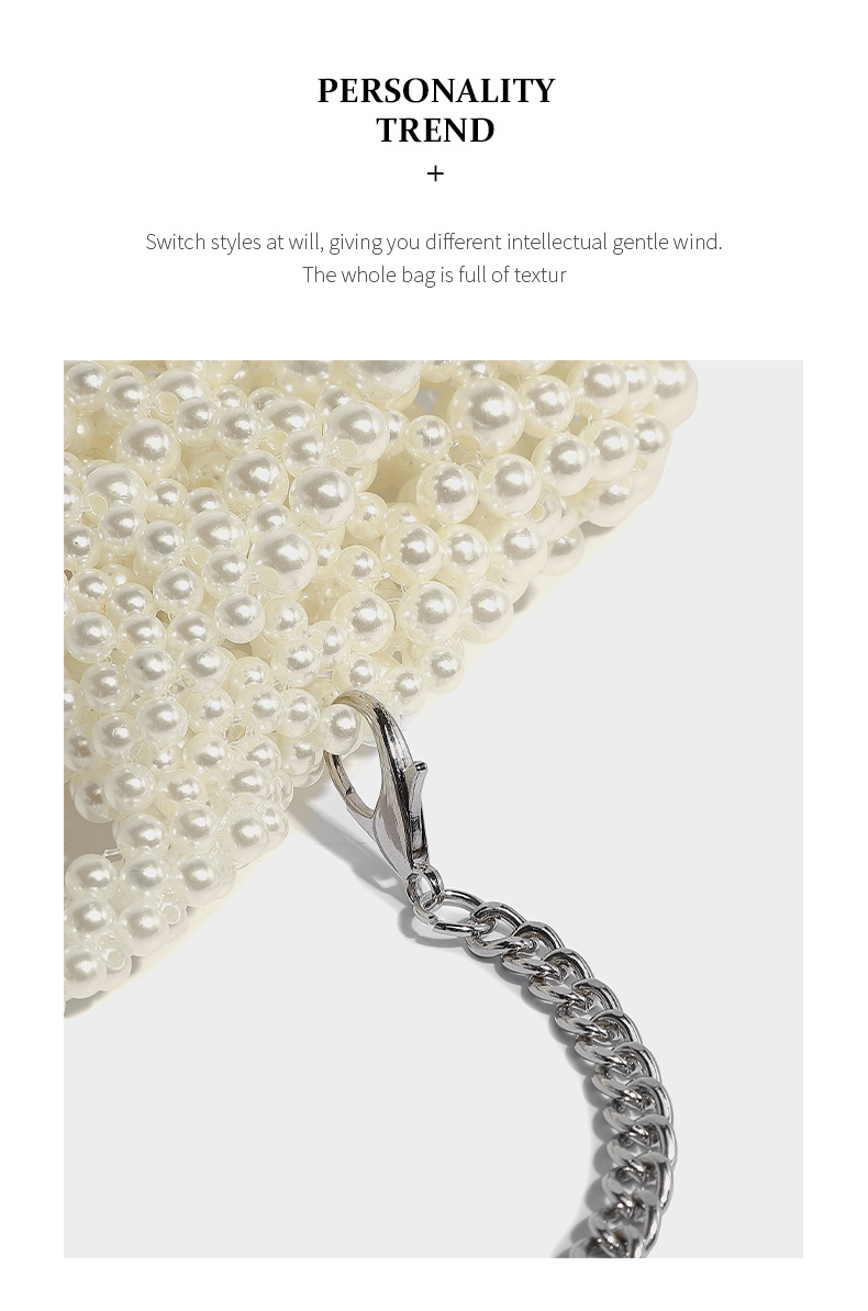 Stile francese nuovo a mano perla cava autunno e inverno luce lusso moda versatile nicchia spalla singola diagonale_voghion.com