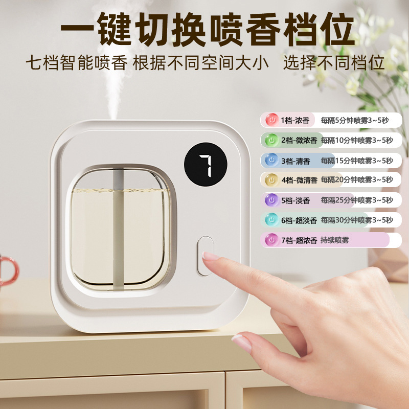 新しいスマートアロマセラピーマシン 7 スピードフレグランス自動アロマセラピーマシン家庭用トイレ消臭ディフューザー在庫卸売|undefined