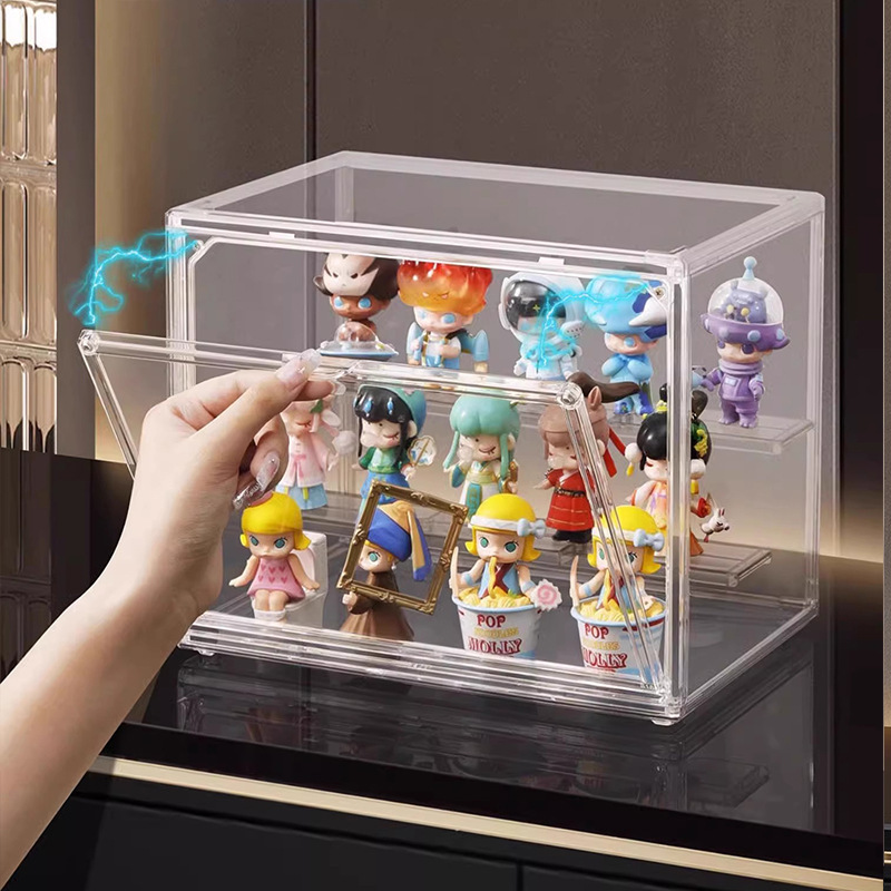 ブラインドボックス展示棚レゴ置物モデル棚アクリルバブルマット手作り防塵透明収納ボックス|undefined