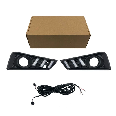 Suitable for Honda 15-19 Fengfan Daytime Running Lights Honda City Daytime Running Lights (Gündüz işıqları) - three-colors-normal-white-light-steering-flashing-yellow-light-ice-blue-light-left-and-right-set