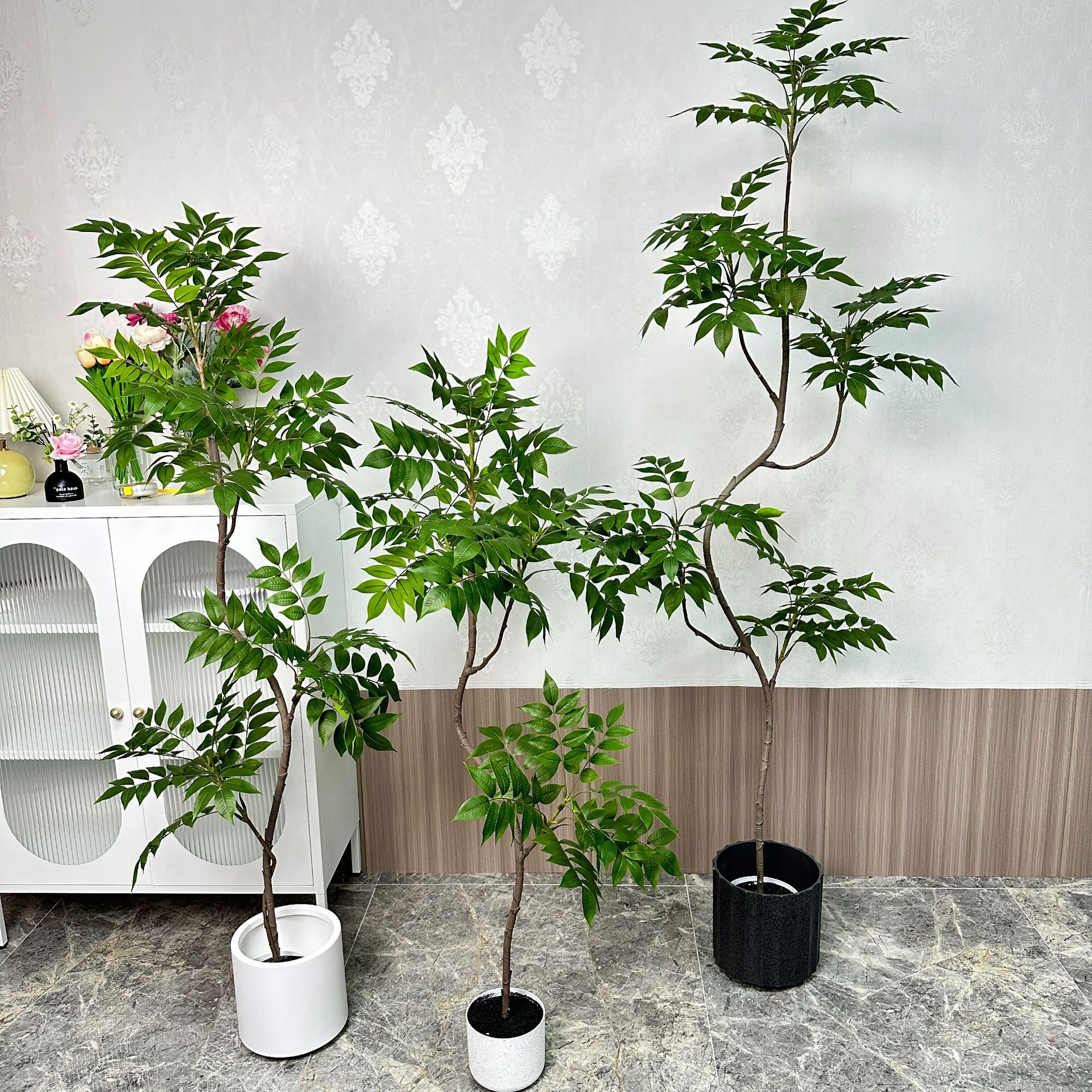 Nórdico paraíso pájaro bonsai salón decoración falso árbol Qin Ye Rong simulación planta maceta planta de simulación al por mayor