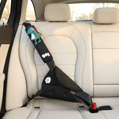 Seat belt shoulder pad: Seatbelt Belly Protector, Cross-Border Hot - regulator-dinosaur-shoulder-pads-black