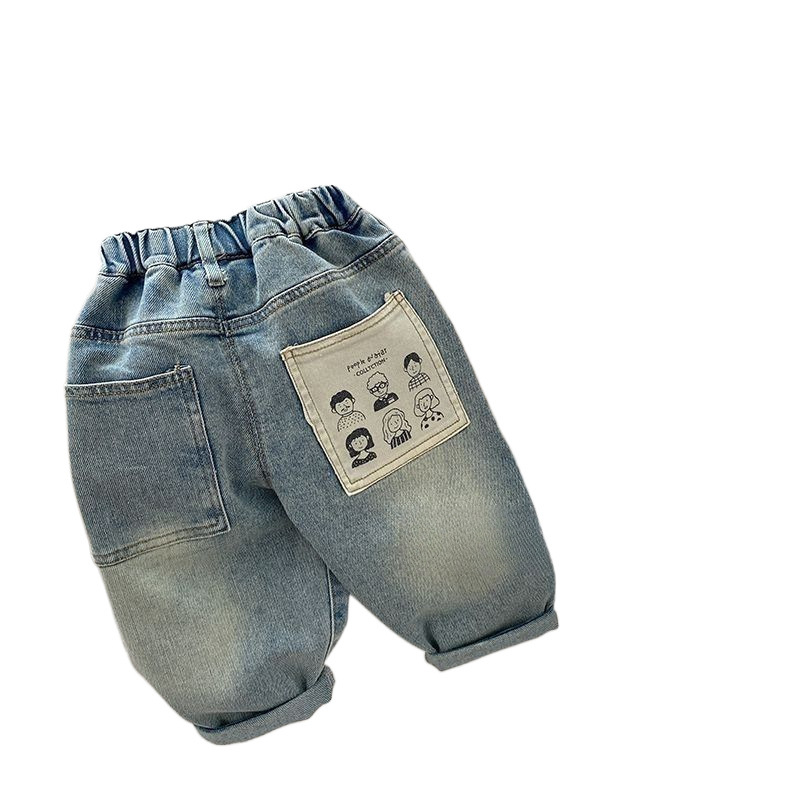 Fashion Personalized Children's Casual Jeans Printing