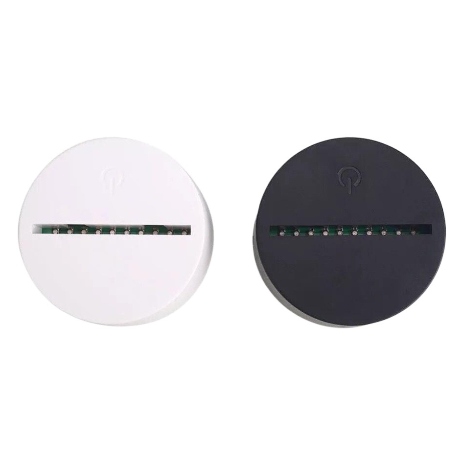 Navidad regalo creativo 3D noche luz base táctil control remoto acrílico noche luz LED colorido luz decorativa