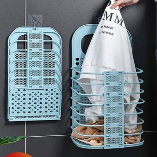 Foldable Dirty Clothes Basket Wall-mounted Dirty Clothes Storage Basket Household Bathroom Dirty Clothes Basket Large Bathroom Storage Tao Qi