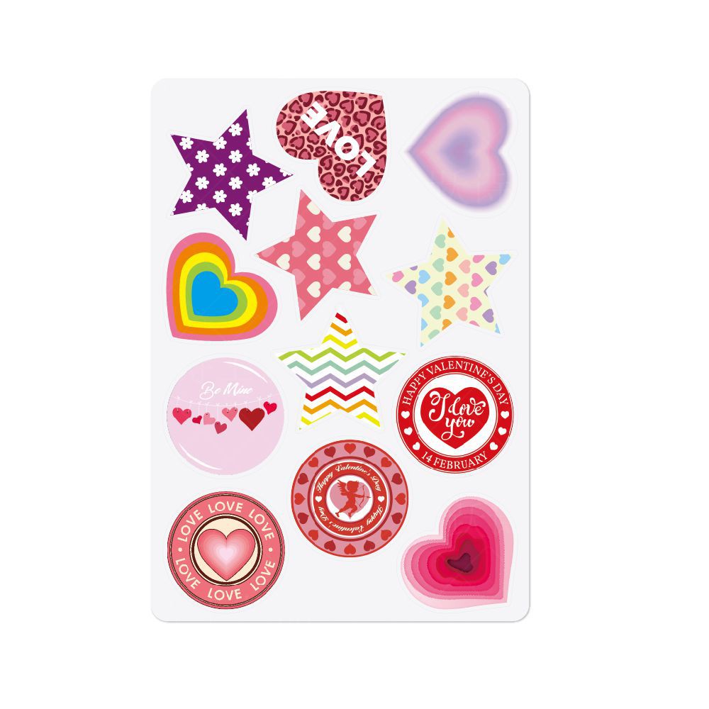 2024 Día de San Valentín fiesta decoración creativa pegatinas boda compromiso sobre sellado pegatinas adhesivas