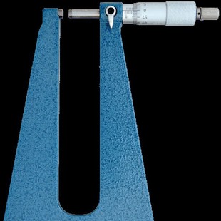 Green Deep Bow Frame Micrometer 0-25*100 Scale Digital Digital Display Spiral Micrometer