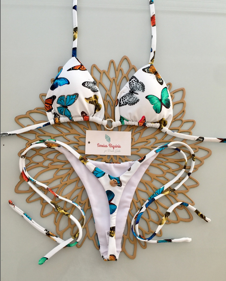 Bra&Panty Set Bra Category Women's Flower Leopard 2 Pieces Set Bikinis Swimwear