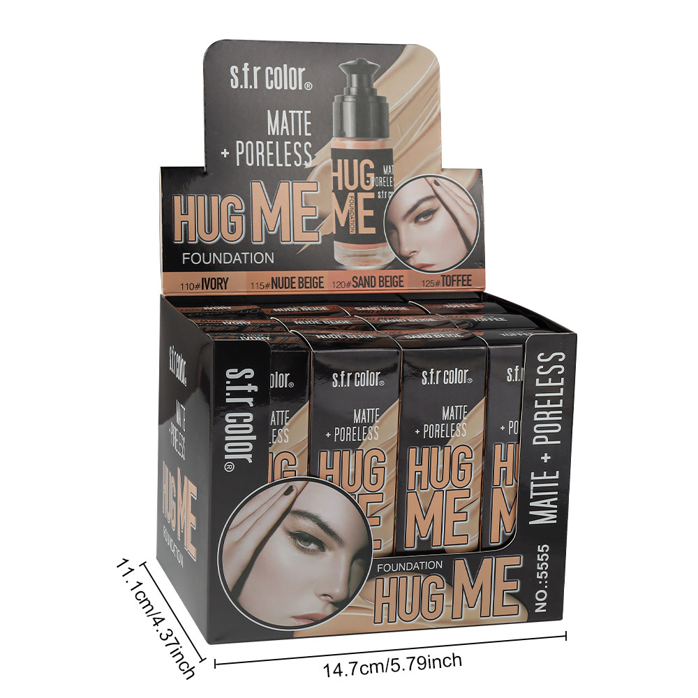s.f.r color comercio exterior al por mayor natural ligero hidratante blanqueador duradero no elimina el maquillaje control de aceite líquido base impermeable