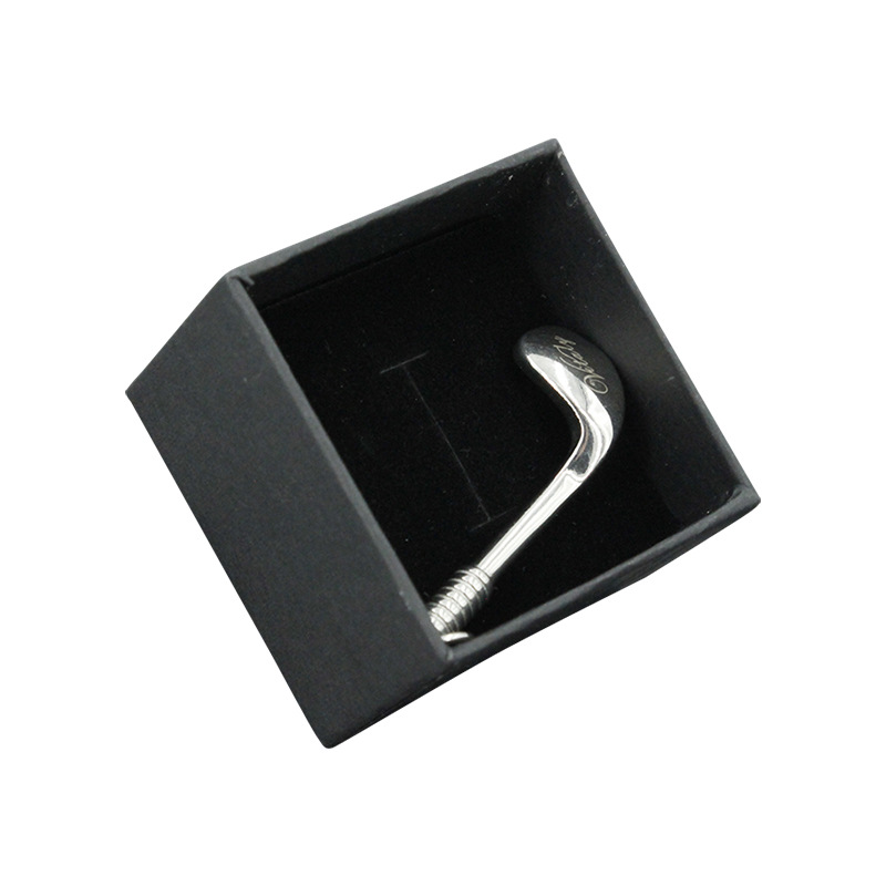 Golf colgante simple titanio acero collar clavícula cadena joyería nicho diseño sentido colgante accesorios fábrica al por mayor