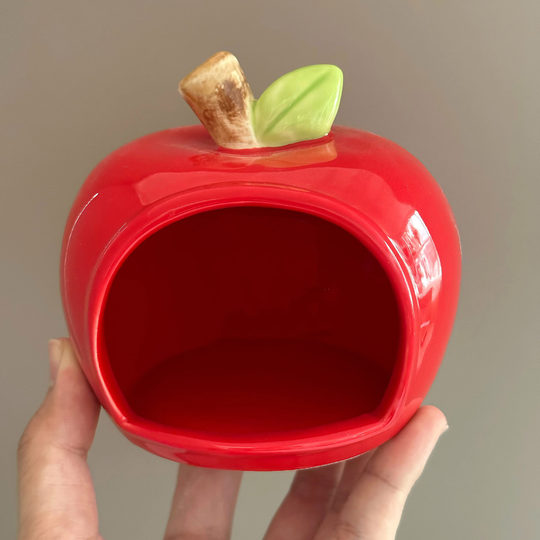 Creative Apple Hamster Nest Home Decoration Golden Bear Furniture Sleeping Summer Cool House Four Seasons Small Pet