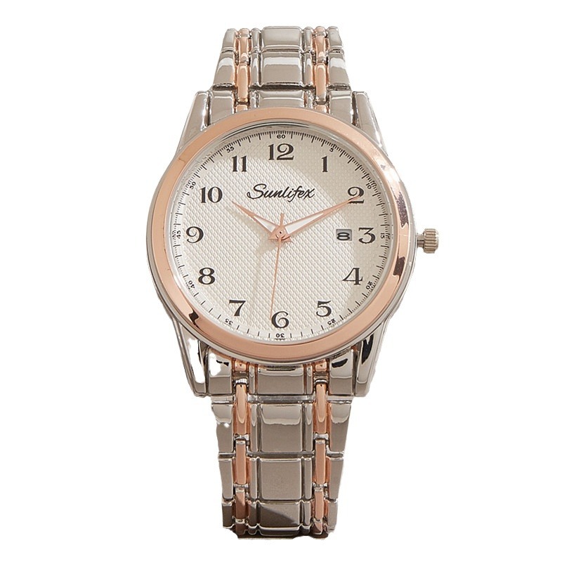 Reloj popular del comercio exterior para el reloj impermeable del cuarzo de los hombres mayores gran número reloj luminoso del cuarzo del calendario para los ancianos