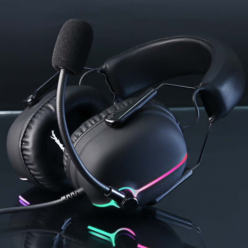 Fábrica en stock auriculares de reducción de ruido auriculares de control de alambre fresco e-sports juego Tangmai apoyos 7,1 canal