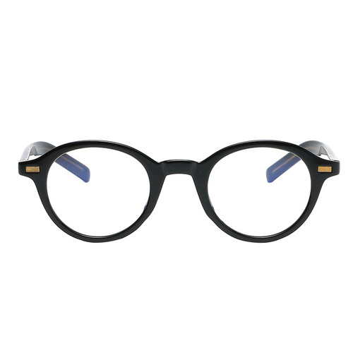 New stylish blue-light blocking full-frame glasses, trendy casual non-prescription glasses, unisex artistic round-frame glasses