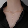 Flash Diamond Star Necklace Female INS Nichels Design Hollow Flurut Design Simple Temperament Clavicle Chain