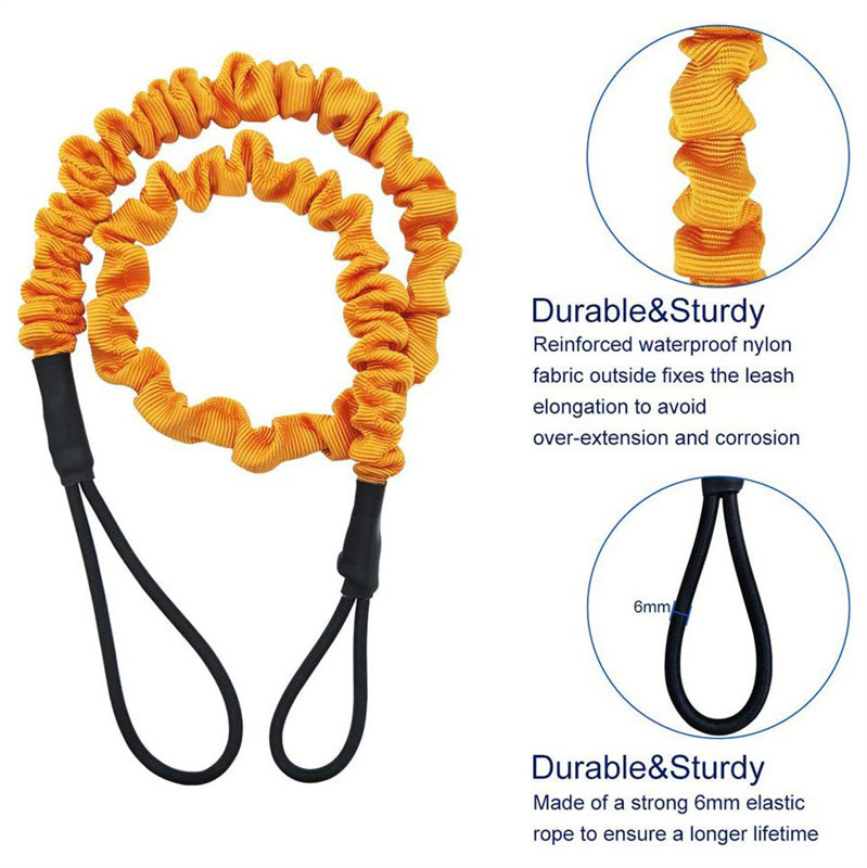 Kayak Oar Binding Rope Canoe Paddle Anti-loss Rope Surf Oar Binding Rope Elastic Lanyard Fishing Rod Binding Rope