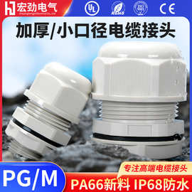 厂家非标定制英制螺纹G型NPT塑料葛兰头IP69级防水款定制化接头