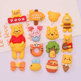 新噗噗熊树脂配件批发diy手工奶油胶手机壳发夹发饰水杯冰箱贴片