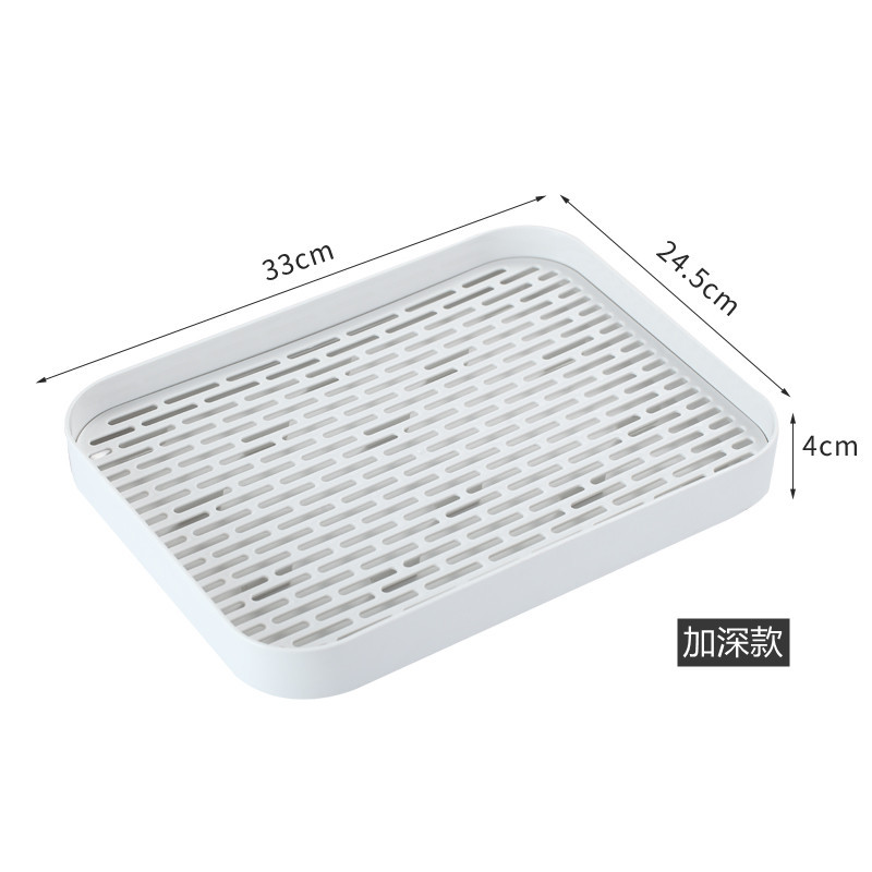 Creativo bandeja de filtro de agua hogar bandeja de drenaje de doble capa cocina taza de agua vajilla antideslizante caja de control de agua caja de almacenamiento de plástico