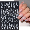 Nail stickers, adhesive fake nails for nails, suitable for import, new collection, with snowflakes