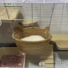 花枝鼠吊床秋千蜜袋鼯松鼠过冬睡窝金丝熊仓鼠飞鼠悬挂咬保暖棉窝