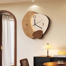 中古风时来运转钟表客厅装饰画高级感餐厅挂钟挂画2025年新款时钟