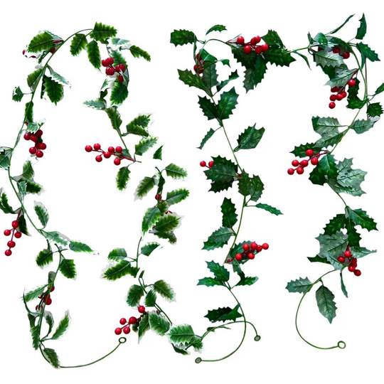 Simulation Red Berry Long Vine Christmas Holiday Pendant Nordic Wall Hanging Holiday Atmosphere Amazon Red Fruit Soft Vine Cross Border