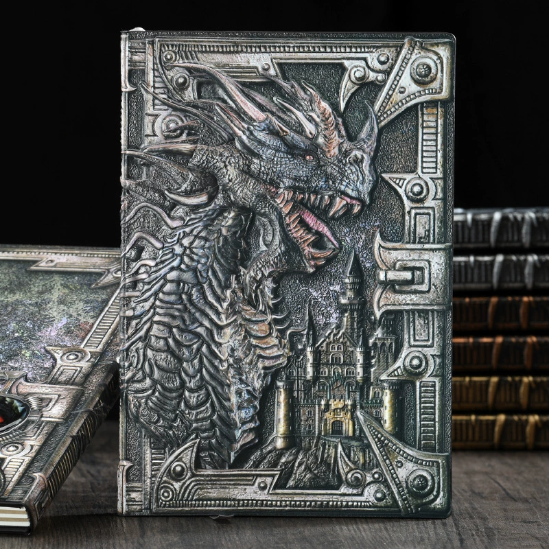 Ретро ноутбук, книга, динозавр, металлический трехмерный блокнот, прямые продажи завода