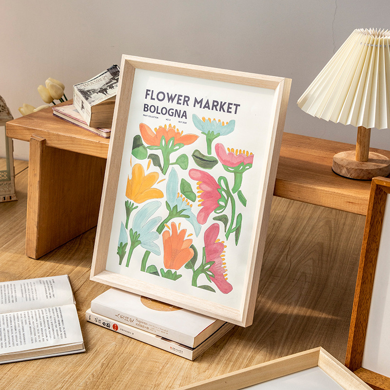 Solid wood photo frame decoration picture frame mounting puzzle photo frame creative simple any size hanging solid wood photo frame picture frame