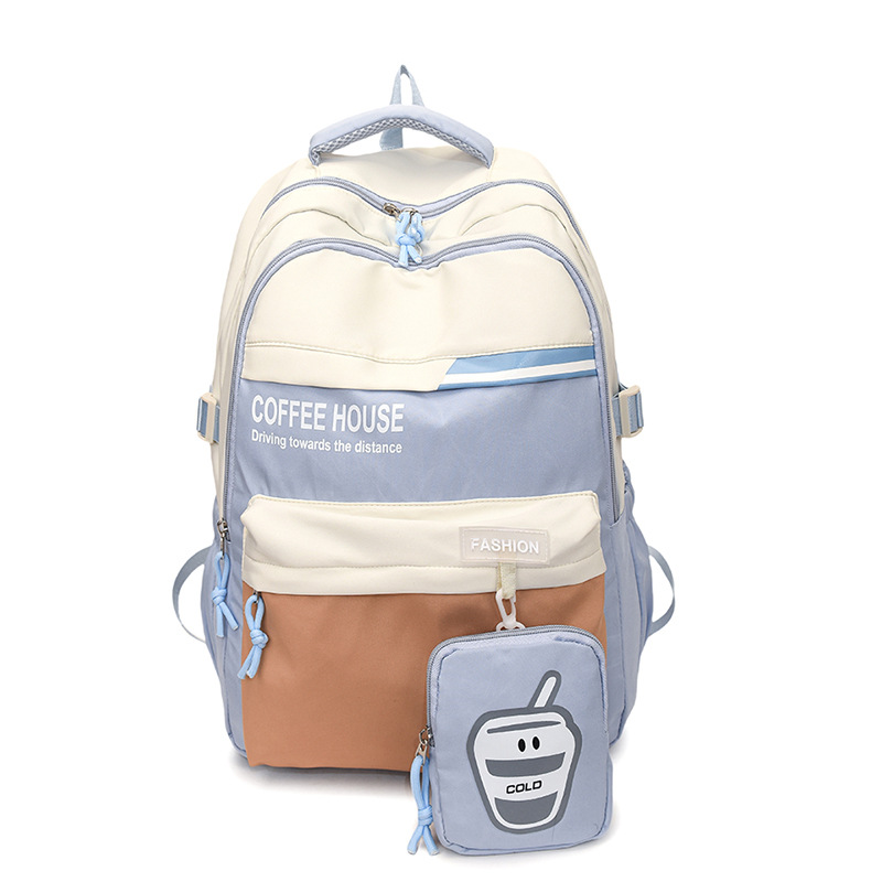 Mochila escolar para estudiantes universitarios de secundaria y preparatoria de todo fósforo de moda, nueva mochila de viaje multicompartimento de gran capacidad y alto valor