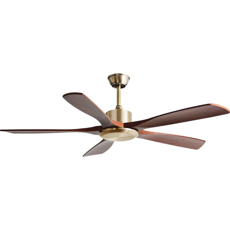 Retro air fan for commercial use from natural wood, 60 inch 5