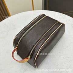 高品質新型女性化粧バッグ対外貿易クラシックプリント横型ファスナー大容量対外貿易洗面バッグ