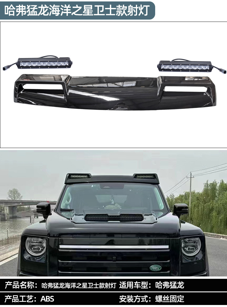 Suitable for Great Wall Haval Raptor roof luggage rack platform ladder schoolbag decoration luggage frame appearance kit tent
