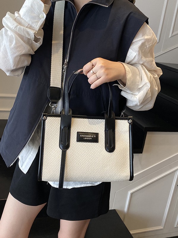 Bolsos de gran capacidad para mujer 2025 nueva tendencia de moda bolso portátil portátil bolso de mensajero de un solo hombro casual simple