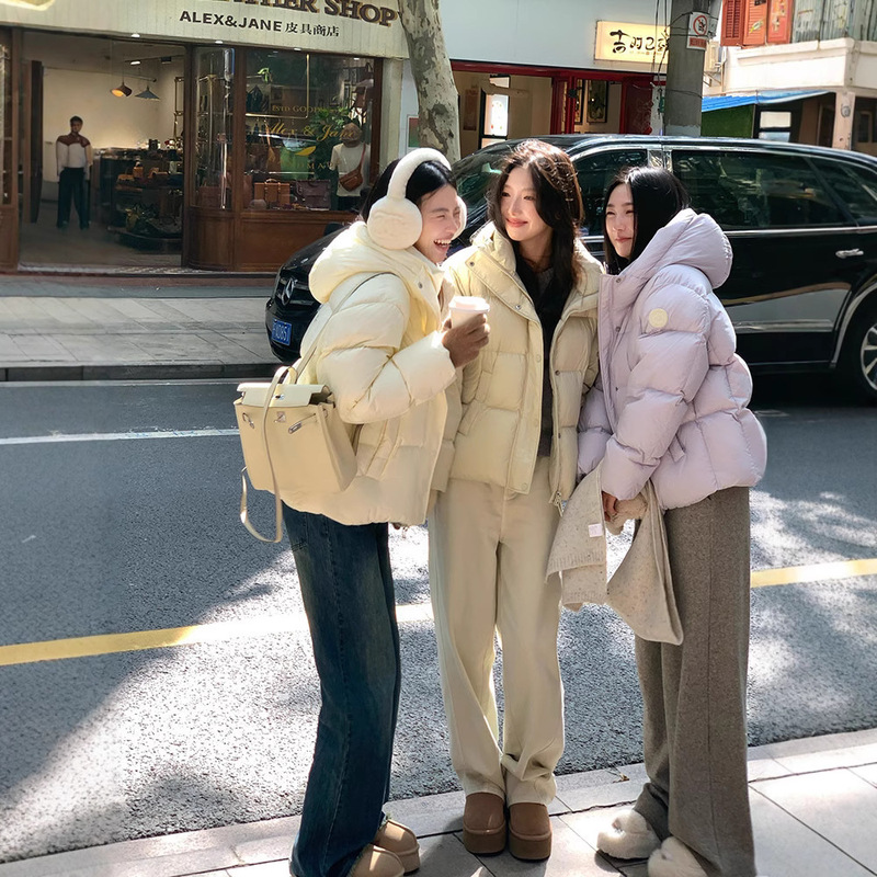 冬季短款羽绒棉服女冬季2025年新款小个子面包服泡芙加厚棉袄外套|undefined