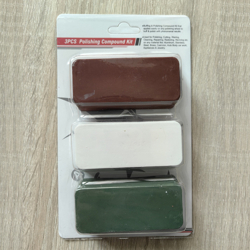 Acero inoxidable metal pulido cera metal sólido pulido pasta de pulido pequeña cera roja cera negra cera azul cera blanca cera verde pulido cera